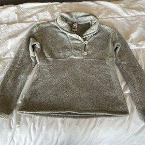 North Face fleece cowl sweatshirt